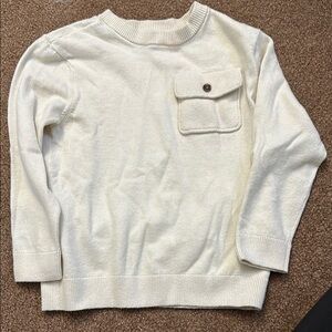 Cozy Cream Sweater with Pocket
